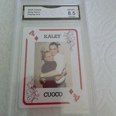 KALEY CUOCO PENNY THE BIG BANG THEORY FRENCH STYLE PLAYING CARD 4D GRADED 8.5 - Image 1 of 2
