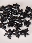 20 BLACK WITCH HALLOWEEN OPAQUE PONY BEADS - 20 beads NEW 