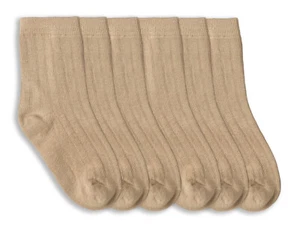 Jefferies Socks Boys Cotton Ribbed School Uniform Crew Socks 6 Pair Pack - Picture 1 of 9