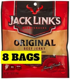 8x Jack Link's Original Beef Jerky 2.85 Oz CANDY SNACKS (8 Bags) *FRESH DATES - Picture 1 of 2