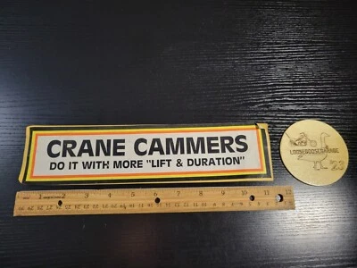 Calcomanía adhesiva vintage de 11,25" x 2,75" para cámaras de grúa motor de camión de arrastre de carreras Foto 1 de 4