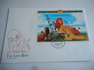 Uganda 1994 SG MS1404C The Lion King FDC postmark 30 Sep 1994 - Picture 1 of 2