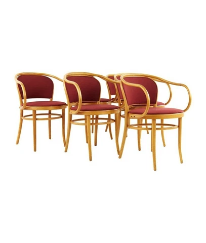 Le Corbusier For Thonet Mid Century Bentwood Dining Chairs - Set of 6 Cover