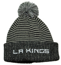 Los Angeles Kings NHL Team Wordmark Knit Beanie Pom Pom Winter Hat by Fanatics
