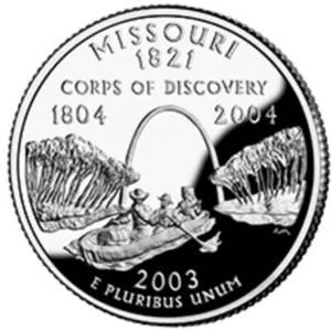 2003-P MISSOURI STATE QUARTER 1-COIN BRILLIANT UNCIRCULATED FREE SHIPPING - Picture 1 of 1