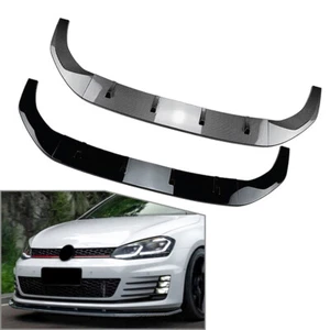 Front Bumper Splitter Spoiler Lip For Volkswagen Golf MK7 R R Line 2013-2016 - Picture 1 of 18