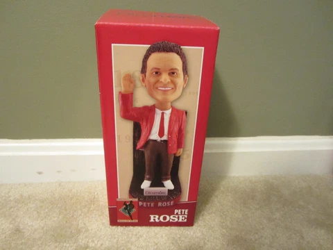 2016 Cincinnati Reds Hall of Fame and Museum Pete Rose Bobblehead in box Cover