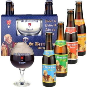 St Bernardus Belgiun Beer Bottle Gift Pack - Includes 4 330ml Beers - Picture 1 of 1
