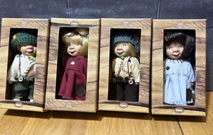 Vintage GOTZ 4" German Porcelain Trollchen Susi Eimer COMPLETE SET/4 TROLLS NIB - Picture 1 of 13