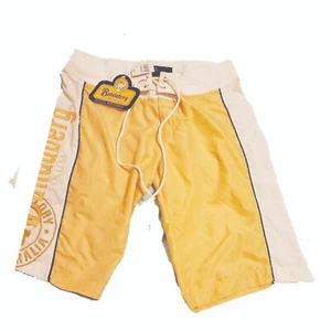Pantalones Cortos Bundaberg Ron Damas Talla 8 - Nuevos con Etiquetas Amarillo/Blanco Bordado BUNDY BOGAN - Imagen 1 de 2