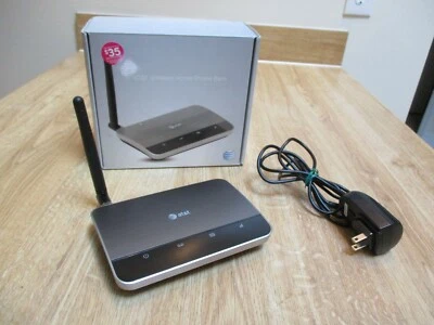 Base de teléfono residencial inalámbrico AT&T WF720 plateada sin probar enciende bien Foto 1 de 4