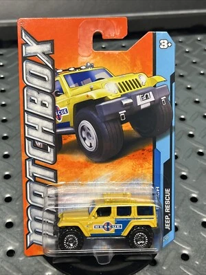 MATCHBOX  2012 MBX BEACH JEEP RESCUE #8 YELLOW NIP - Image 1 of 4