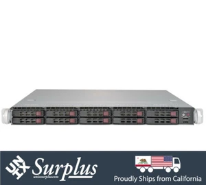 1U Server w/ 8x 800GB SSD SAS Hard Drives installed ZFS X9DRD-iT 2x 10GB RJ45 - Picture 1 of 8