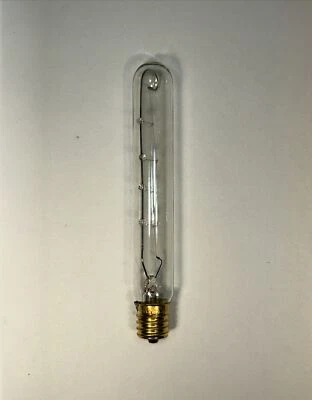 (LOT OF 5) Tubular T6.5 Clear Bulb Intermediate Base 20W 130V T6-1/2 (NEW)#04316 - Image 1 of 4