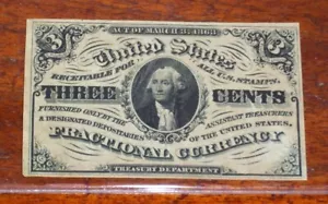 FR.1227 SP NMF (3rd Issue) 3 cent FACE SPECIMEN (Dark Background on Portait) - Picture 1 of 2