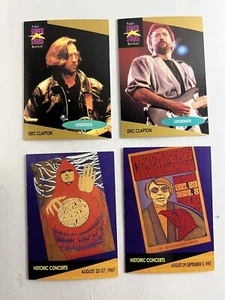 ERIC CLAPTON / CREAM 4-card set Custom bundle PROSET Super Stars Music Cards - Picture 1 of 4