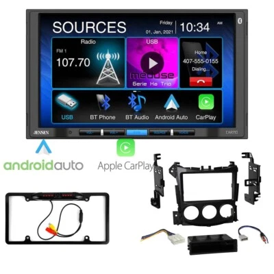 Автомобильная стереосистема Jensen CAR710 7 дюймов Bluetooth с Apple CarPlay для Nissan 370Z 2009-2020 годов выпуска - Изображение 1 из 4