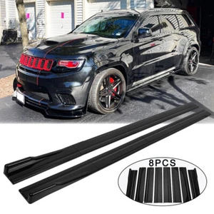 86.6'' Side Skirt Extension Splitter Rocker Panels Lip For Jeep Grand Cherokee - Picture 1 of 13