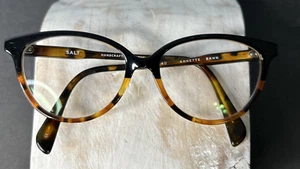 SALT. Optics Annette Eyeglasses Frames ONLY Small 50-16-140 Black Horizon JAPAN - Picture 1 of 5