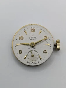 Smiths Deluxe Handaufzug Uhrwerk Englisch 15 Jewels TEILE REPARATUREN 22,4mm - Bild 1 von 12