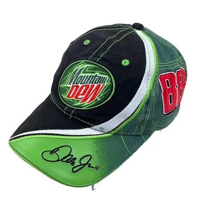 Dale Earnhardt Jr Hat Cap Strap Back Mountain Dew Adjustable VTG Dad Big Logo - Image 1 of 4