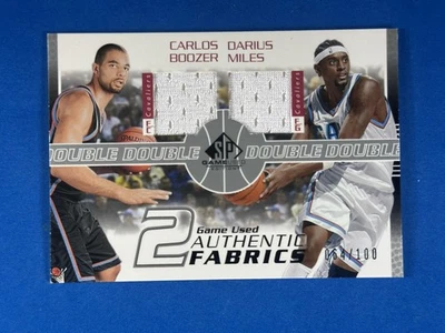 Camiseta deportiva Carlos Boozer/Darius Miles 2003-04 SP usada en juegos/100 Foto 1 de 2