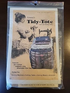 Granny's Tidy Tote Craft & Sewing Caddy 1981 Vintage Pattern & Instructions Kit - Picture 1 of 2