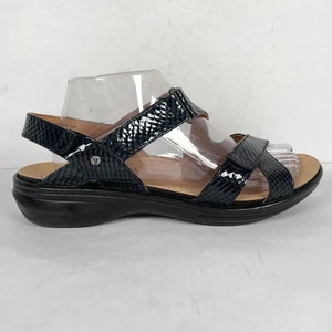 Sandalias ortopédicas cómodas con tiras de serpiente azul marino talla 10 Revere Zanzíbar para mujer - Imagen 1 de 10