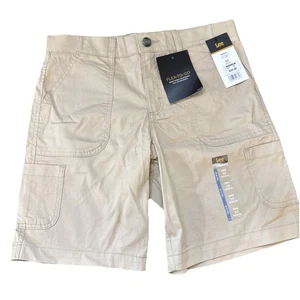 Lee Bermuda Shorts Women's 10M Mid Rise Comfort Stretch Khaki Tan Safari MSR$44 - Picture 1 of 14
