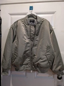 Chaqueta Bomber PacSun Olive Nylon Talla Mediana M Para Hombre - Imagen 1 de 9