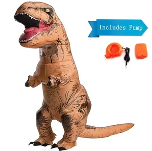 T-Rex Inflatable Costume For Unisex Kids Air Blow Up Suit With Air Pump - Picture 1 of 6