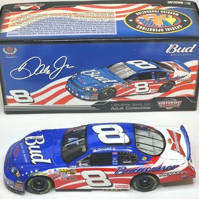 Dale Earnhardt Jr #8 Budweiser Stars Stripes 2007 Monte Carlo 1:24 Action - New  - Image 1 of 4