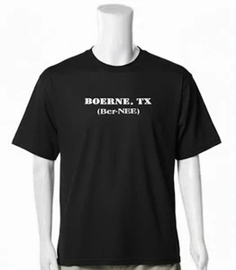 BOERNE TEXAS TX  (Ber-NEE) Adult XL Duck Duck Goose Black T-Shirt Hill Country - Picture 1 of 6