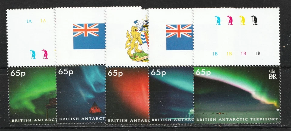 2008 BAT British Antarctic Territory Sc# 400a-e - Aurora Borealis. MNH Cv$20 - Image 1 of 1