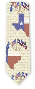 6 Flags Of Texas Lone Star State Necktie by Ralph Marlin & Company Inc 350207 - Picture 1 of 1