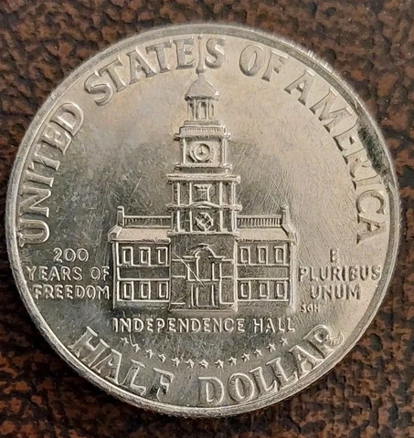 *LARGE CUD*  1976 BICENTENNIAL KENNEDY HALF DOLLAR ~ REVERSE ~ RARE ERROR COIN Cover
