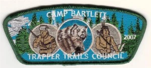 Trapper Trails Council SA-74 2007 Camp Bartlett Csp Neuwertig KOSTENLOSER VERSAND - Bild 1 von 1