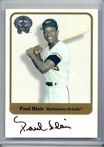 PAUL BLAIR 2001 Fleer Greats of the Game GOTG Autograph AUTO - Picture 1 of 1