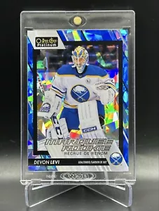 2023-24 OPC O-Pee-Chee Platinum Blue Fragment /125 Devon Levi Rookie #215 - Picture 1 of 2