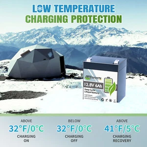 12V 6Ah LiFePO4 Lithium Battery BMS Solar Rechargeable Battery LiFePO4 Off-Grid - Picture 1 of 17