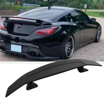 For Hyundai Genesis Coupe 46" Rear Trunk Spoiler GT Style Wing Matte Black Foto 1 de 4