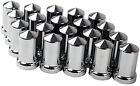 33mm  Chrome Semi TrucK Lug Nut Covers  3 1/8" PUSH ON ABS Plastic 20 Pack