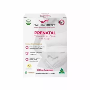 NaturoBest Prenatal Trimester One with Ginger 120 Capsules - Bild 1 von 1