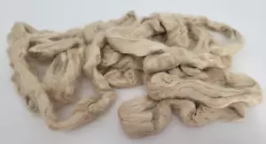 Tussah Silver Fiber Yarn Color Natural Honey 1.2 ounce Felting Spinning Paper - Picture 1 of 2