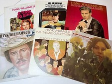 Lot of 6 HANK WILLIAMS, JR. MGM LPs - Luke The Drifter - Mike Curb