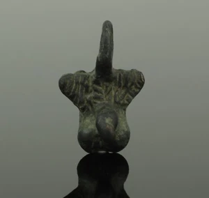 SUPERB ANCIENT ROMAN BRONZE PHALLIC AMULET PENDANT - CIRCA 2nd Century AD 103 - Picture 1 of 2