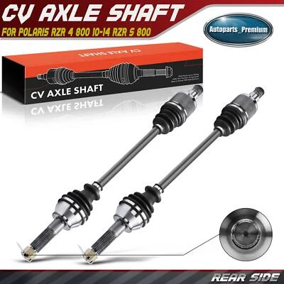 2x Conjunto de eje CV trasero izquierdo y derecho para Polaris RZR 4 800 2010-2014 RZR S 800 Foto 1 de 4