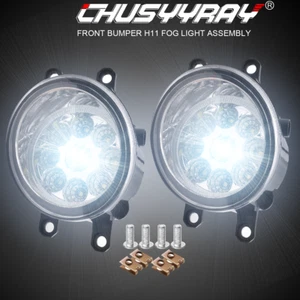 Front Bumper Clear Lens Fog Lights Lamp For TOYOTA 4RUNNER 2010-2013 White 6000K - Picture 1 of 15