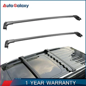 Pair Roof Rack Cross Bars Luggage Carrier For 21-22 Ford Explorer Aluminum Alloy - Picture 1 of 9