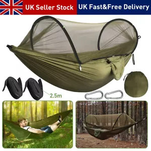 More details for double person outdoor travel camping tent hanging hammock with mosquito net